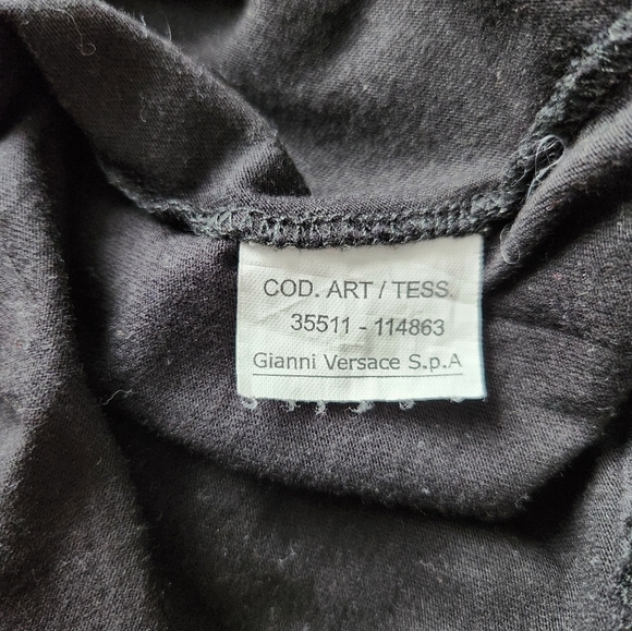 Gianni Versace Black Sport Tee Size M - Picture 2 of 8